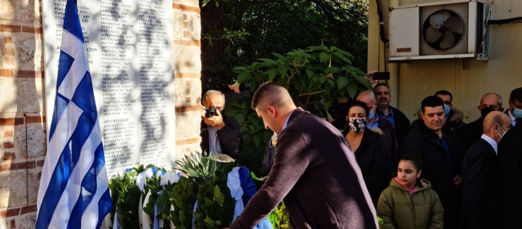 Η Ε.Ο.Ν. στην εκδήλωση Μνήμης για τους πεσόντες μαχητές του Συντάγματος Χωροφυλακής Μακρυγιάννη