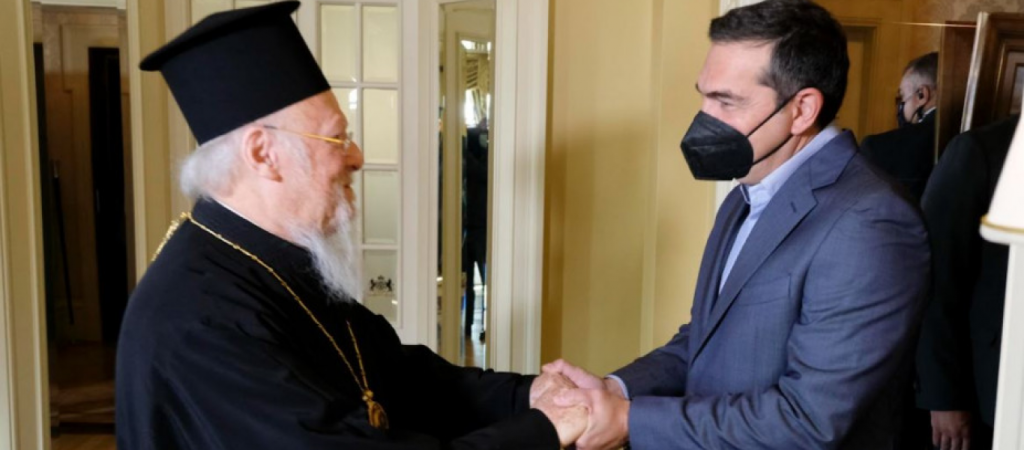 Τηλεφωνική επικοινωνία Α.Τσίπρα με τον Οικουμενικό Πατριάρχη Βαρθολομαίο – Του ευχήθηκε περαστικά & ταχεία ανάρρωση