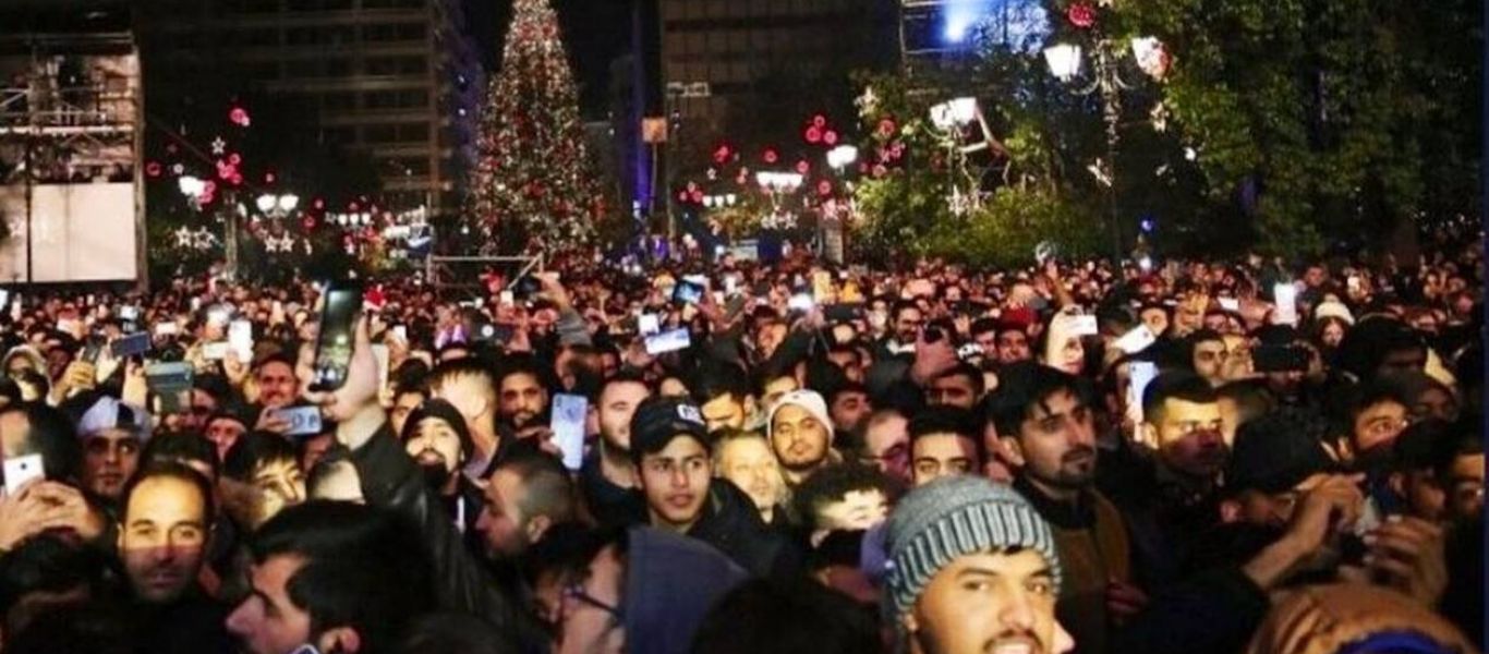 Νέο βίντεο σοκ από την κατάληψη της πλ. Συντάγματος από τους αλλοδαπούς: «Μητσοτάκη μ…  εδώ είμαι»!