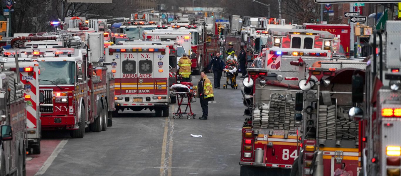 Τραγωδία στη Νέα Υόρκη: Δεκάδες νεκροί από την μεγάλη πυρκαγιά στο Μπρονξ