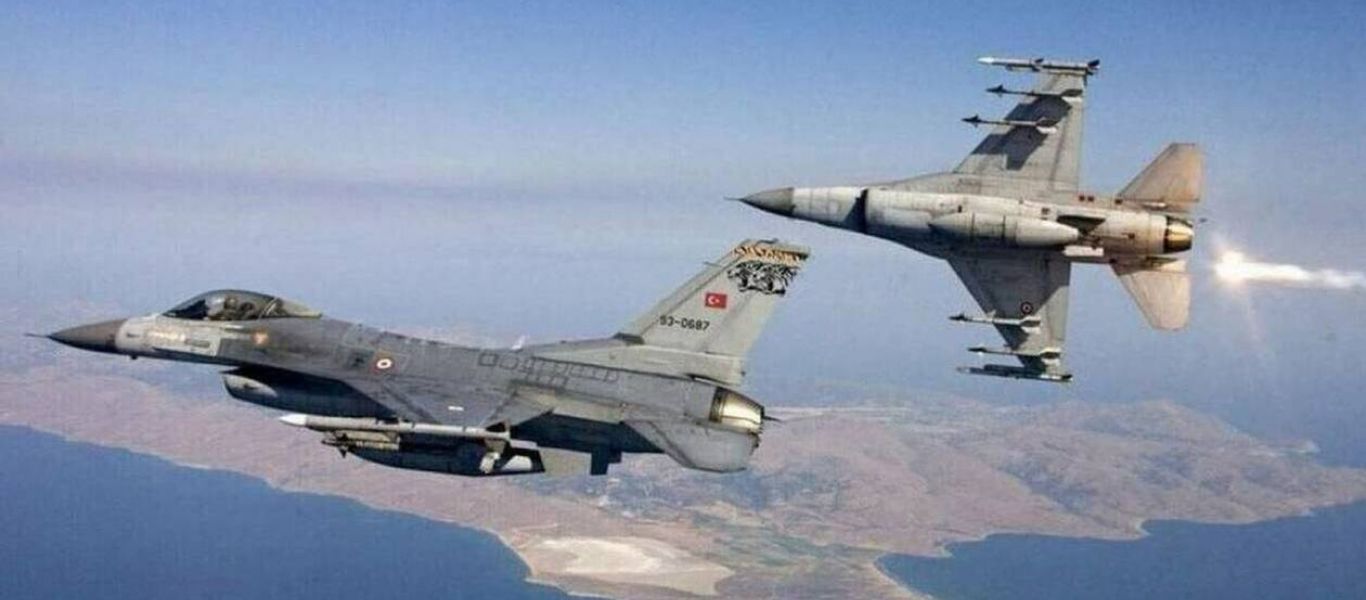 Έξι οπλισμένα τουρκικά F-16 πέταξαν πάνω από το Αρχιπέλαγος