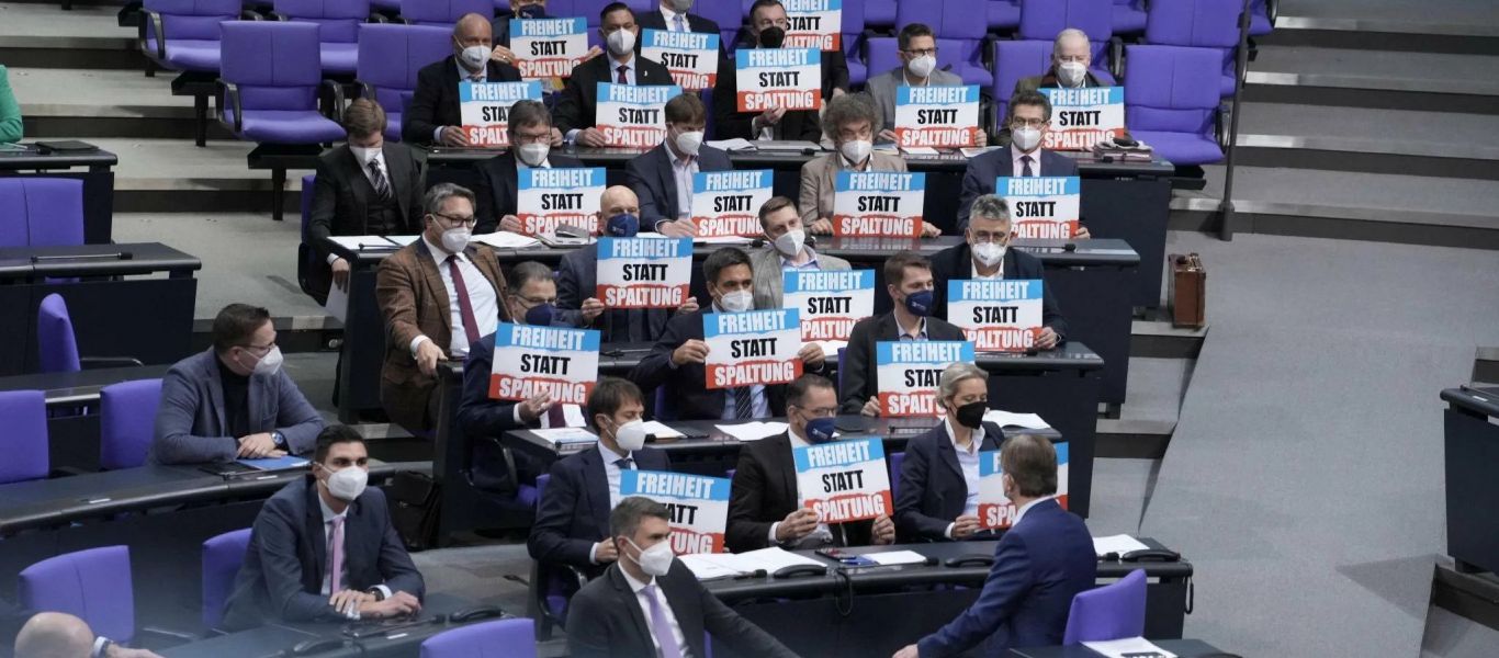 Αντιδράσεις στην γερμανική Βουλή για τον αποκλεισμό των ανεμβολίαστων βουλευτών