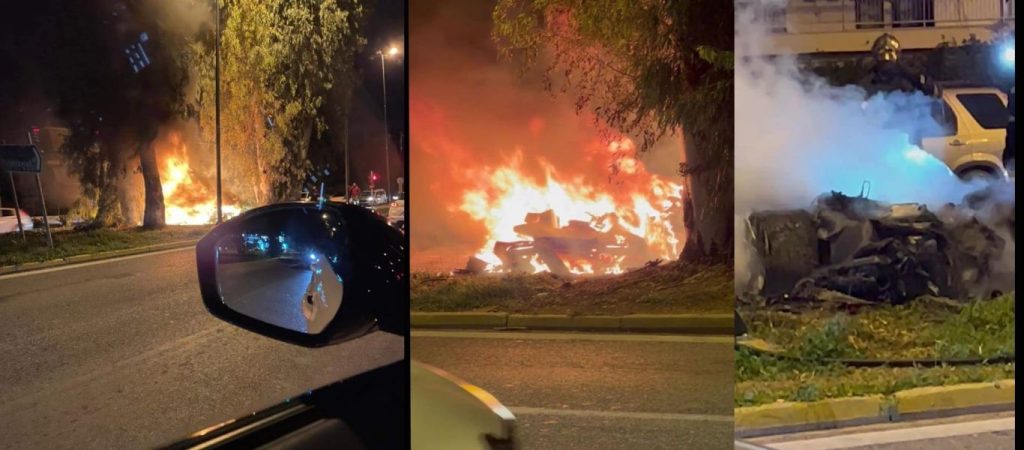 «Αδελφέ μου»: Κραυγή μπροστά στη φλεγόμενη Ferrari του Τ.Μονογυιού (βίντεο)
