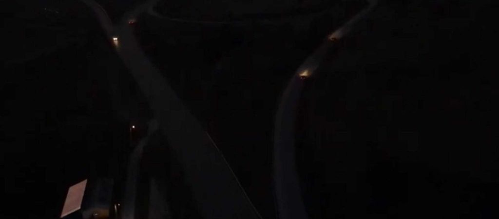 Οι αποκαλυπτικές εικόνες από drone που δείχνουν το σκοτάδι που επικρατεί στον σημαντικότερο κόμβο στο Κιλκίς