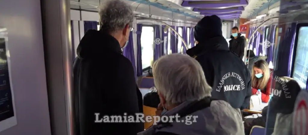 Κακοκαιρία Ελπίς: Απίστευτη ταλαιπωρία και για επιβάτες δεύτερου τρένου στη Λαμία (βίντεο)