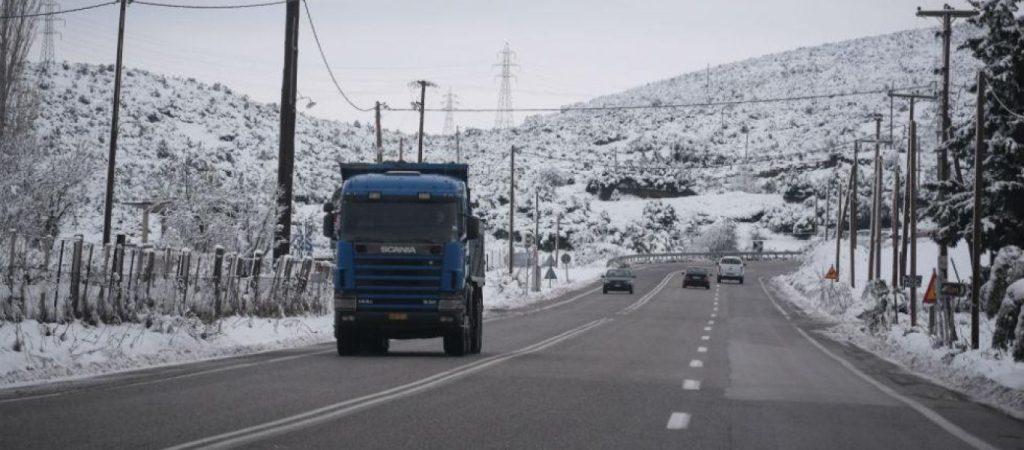 Απαγόρευση κυκλοφορίας βαρέων οχημάτων στον Μορέα από Κόρινθο έως Καλαμάτα λόγω της κακοκαιρίας