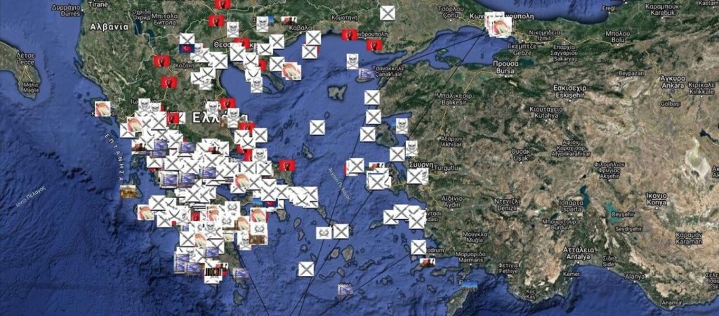 Η ελληνική επανάσταση πλεόν και στο… Google Maps – «Kαρφιτσωμένα» γεγονότα και πληροφορίες