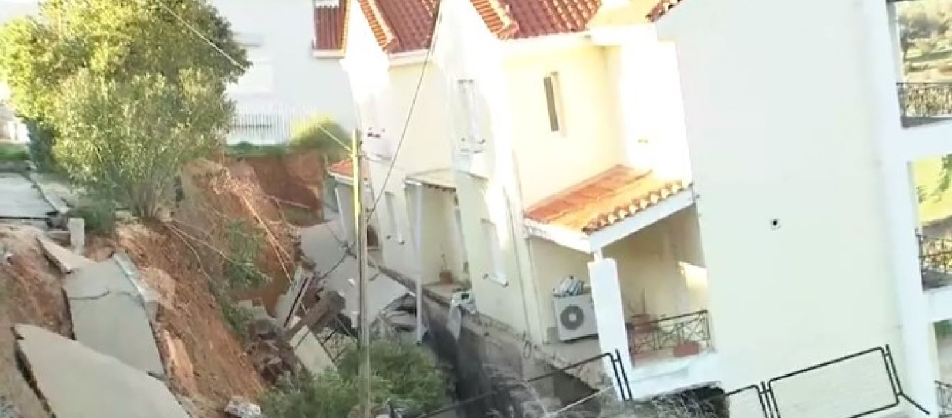 Καθιζήσεις απειλούν τον Νέο Βουτζά – Σπίτι έπεσε τρία μέτρα χαμηλότερα