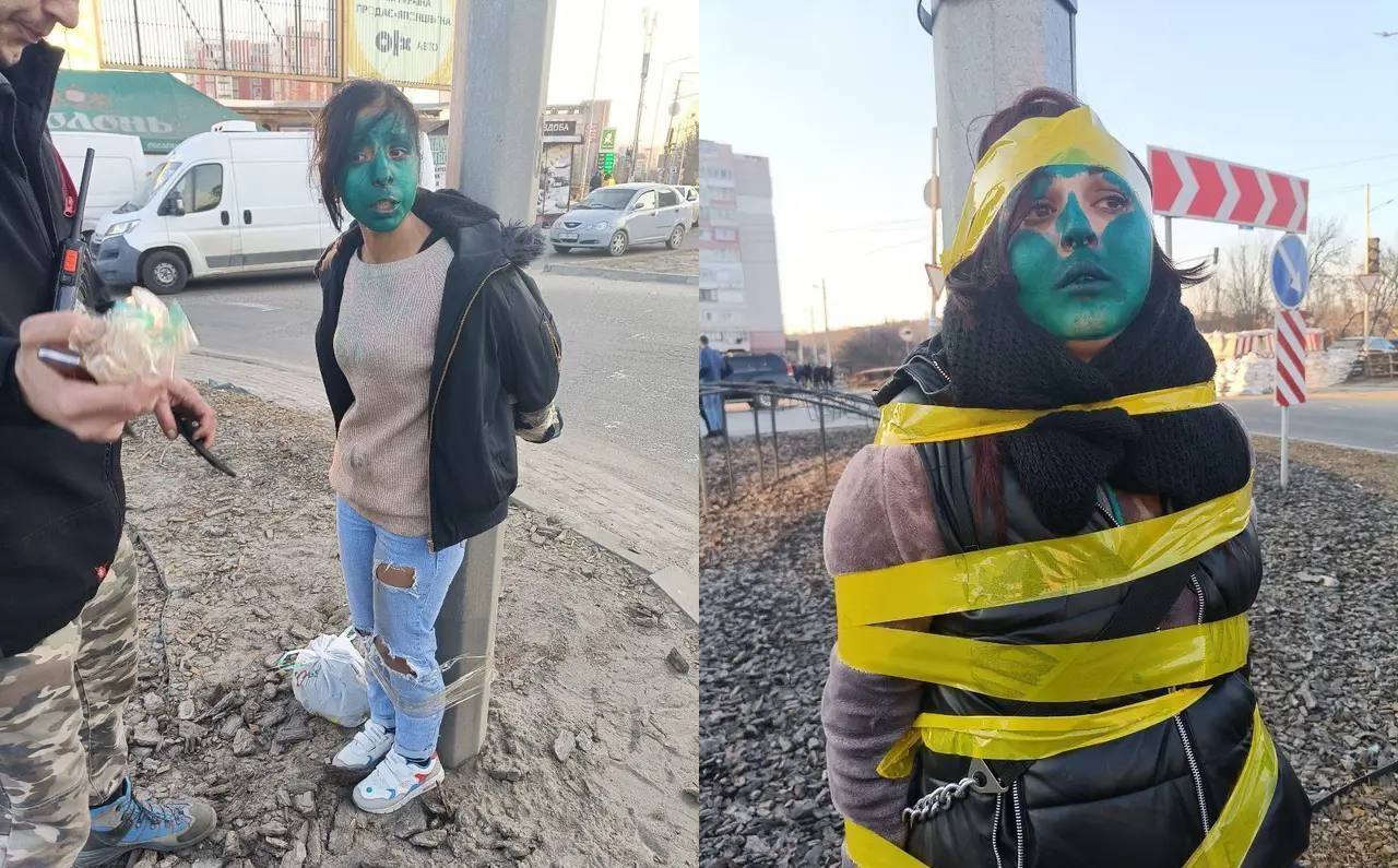 Αγριότητες από Ουκρανούς: Δένουν ανθρώπους σε κολώνες και δέντρα για να τους «τιμωρήσουν» (βίντεο)