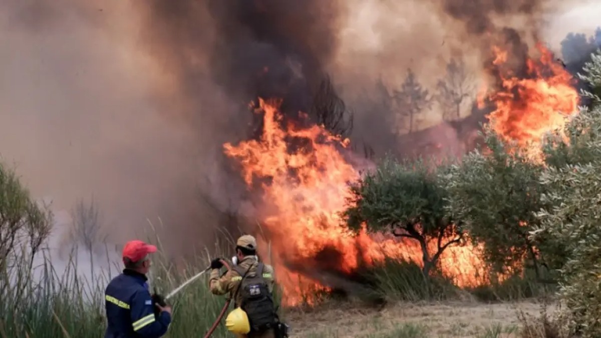 Εύβοια: Σε εξέλιξη μεγάλη πυρκαγιά – Πιθανόν έχουν εντοπιστεί μπουκάλα υγραερίου