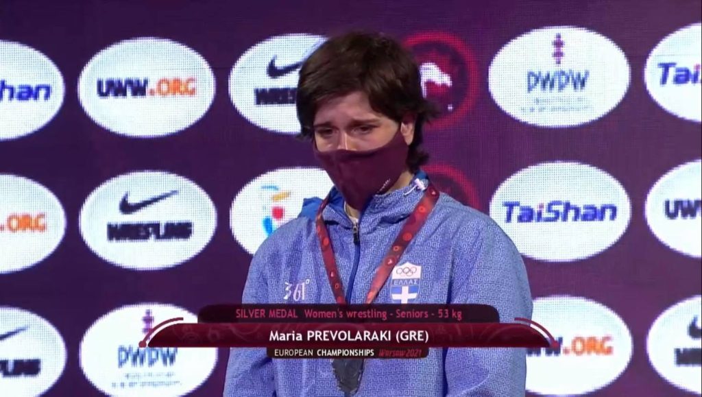 Πάλη: Ασημένιο μετάλλιo για τη Μαρία Πρεβολαράκη στο ευρωπαϊκό πρωτάθλημα
