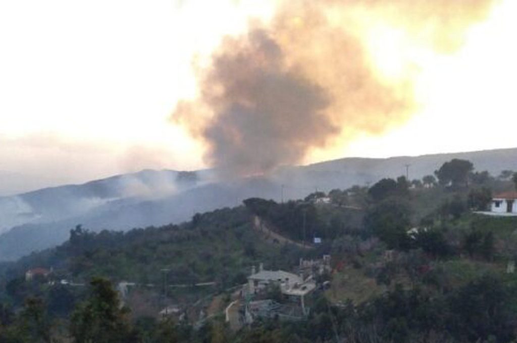 Σε εξέλιξη πυρκαγιά στο Πήλιο: Μάχη για τον έλεγχo της