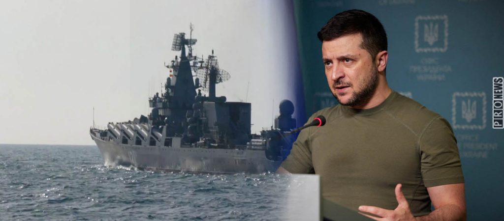 Ο Β.Ζελένσκι «πετάει το γάντι» στη Μόσχα: «Τα ρωσικά πλοία μπορούν να πάνε μόνο στο βυθό»
