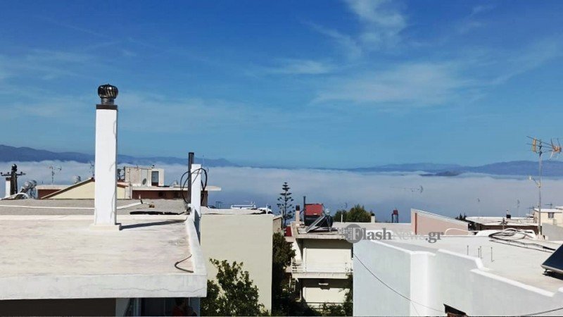 Συνεχίζεται το φαινόμενο ομίχλης στα Χανιά – «Εξαφανίστηκε» η Σούδα (φωτο)
