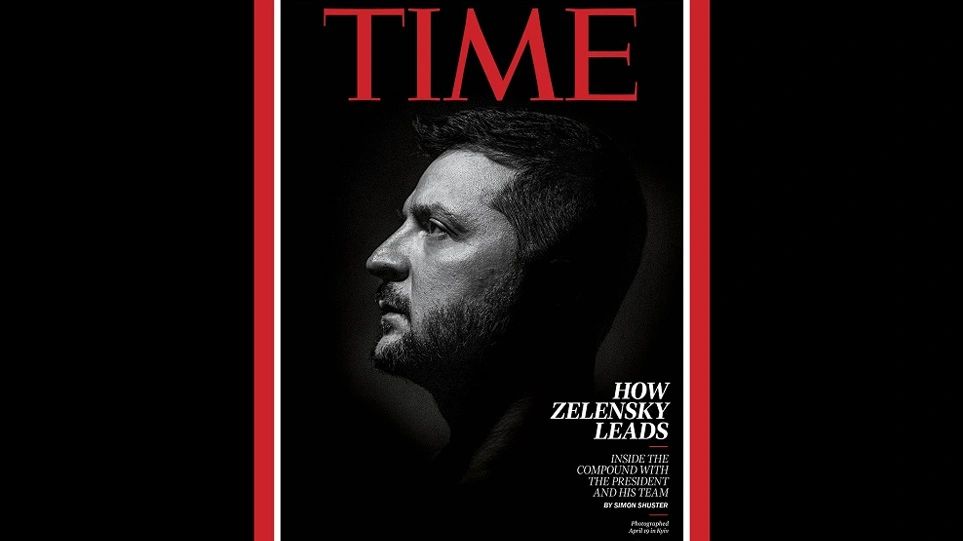 Ο Βολοντίμιρ Ζελένσκι εξώφυλλο στο περιοδικό TIME