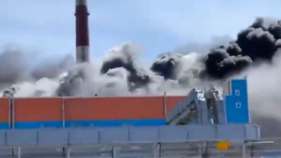 Μεγάλη πυρκαγιά σε εργοστάσιο παραγωγής ηλεκτρικής ενέργειας στην νήσο Σαχαλίν