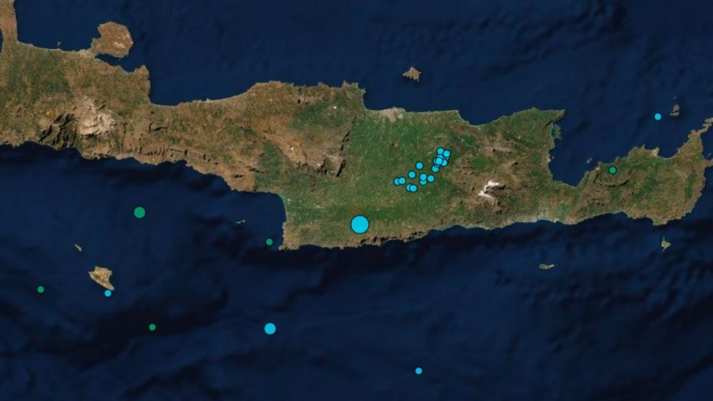 Ισχυρός σεισμός στην Κρήτη – Αισθητός σε όλο το νησί