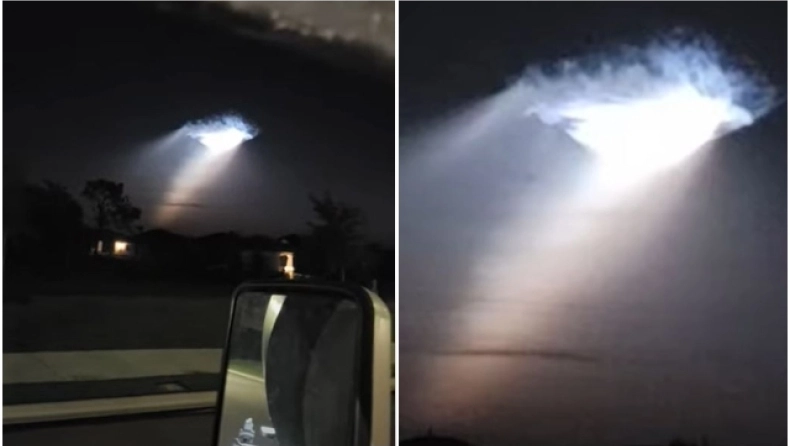 Περίεργο φαινόμενο σημειώθηκε στη Φλόριντα: Ακτίνα φωτός εμφανίστηκε μέσα από τα σύννεφα (βίντεο)