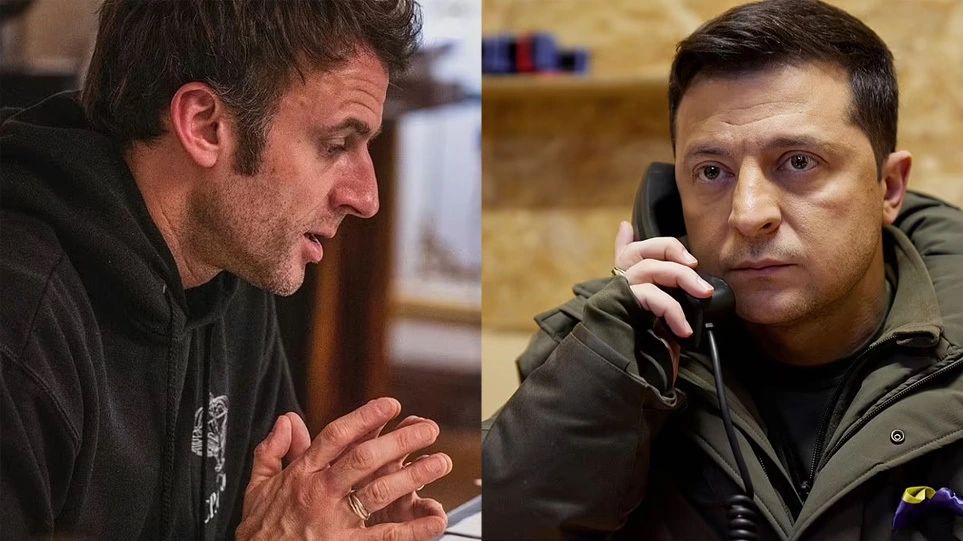 Ε.Μακρόν σε νέα συνομιλία με τον Β.Ζελένσκι: «Συζητήσαμε για την ένταξη στην ΕΕ» – Και γέλασε κάθε πικραμένος…