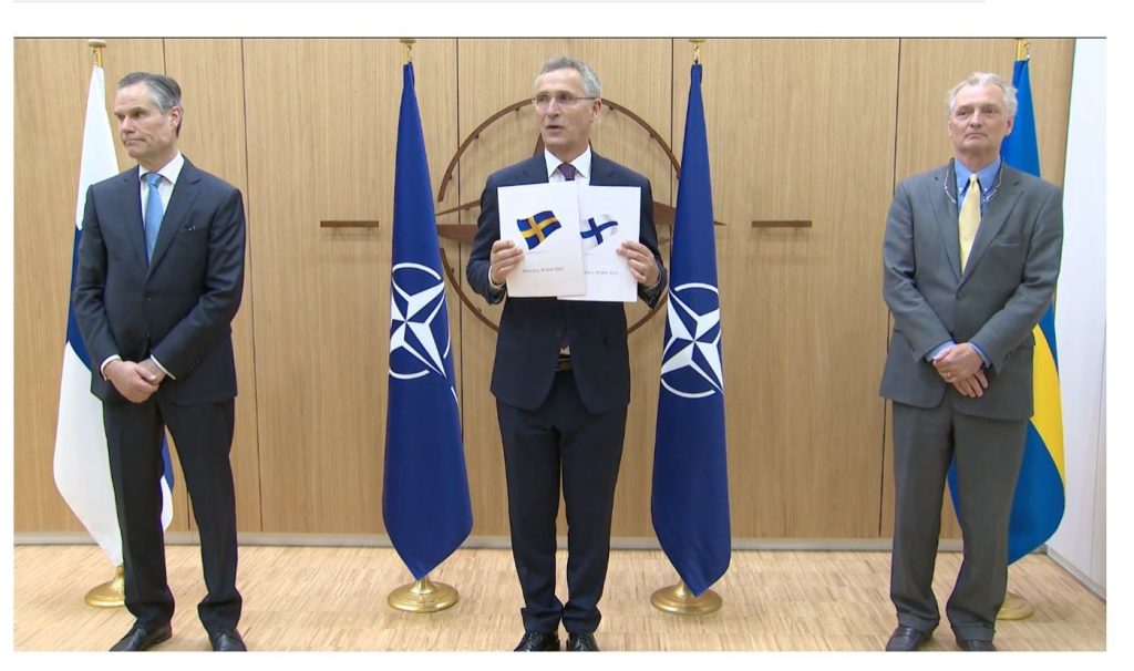 Φινλανδία και Σουηδία κατέθεσαν κοινό αίτημα για ένταξη στο ΝΑΤΟ