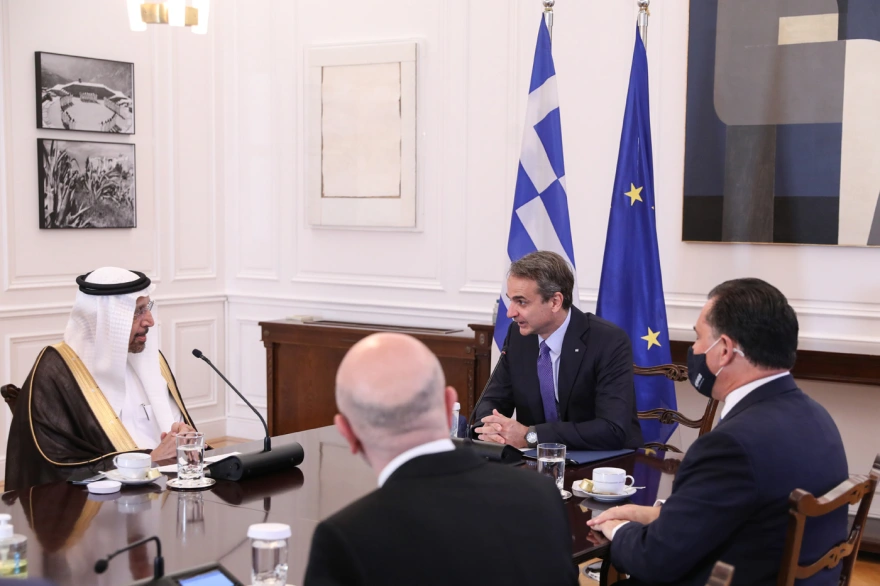 Με τον υπουργό Επενδύσεων της Σ. Αραβίας συναντήθηκε ο Κ.Μητσοτάκης – Όλα όσα συζήτησαν