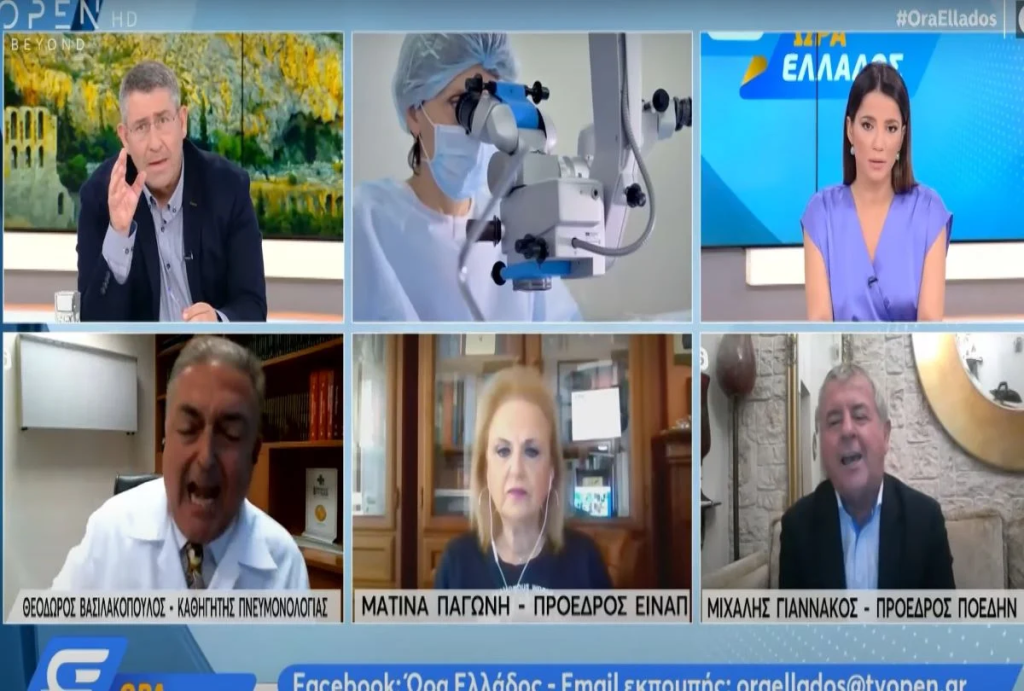 Επίθεση του Θ.Βασιλακόπουλου στον & Μ.Γιαννακό on air : «Γαμ@@ο μου – Είσαι κάφρος – Είσαι αγράμματος» (βίντεο)