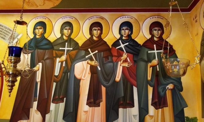 Σήμερα 9 Ιουνίου τιμώνται οι Αγίες Θέκλα, Μαριάμνη, Μάρθα, Μαρία και Ενναθά
