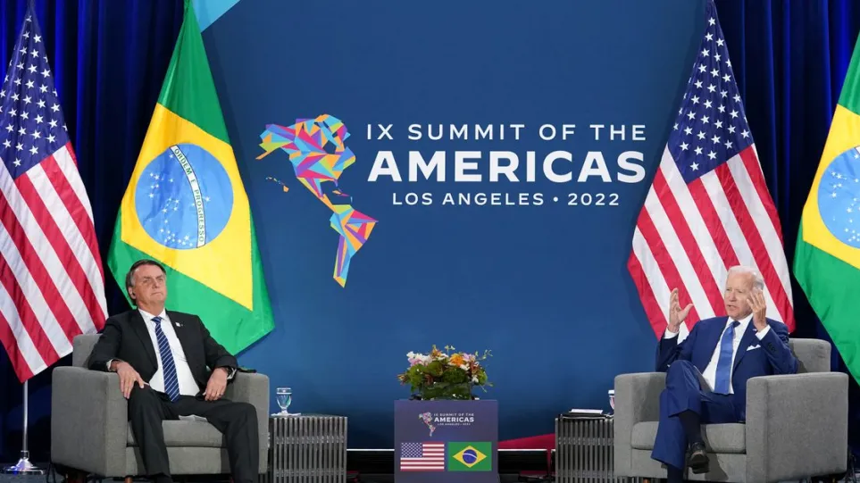 Σύνοδος της Αμερικής: Τ.Μπάιντεν και Ζ.Μπολσονάρου υιοθετούν συμφιλιωτικό τόνο παρά τις διαφορές τους