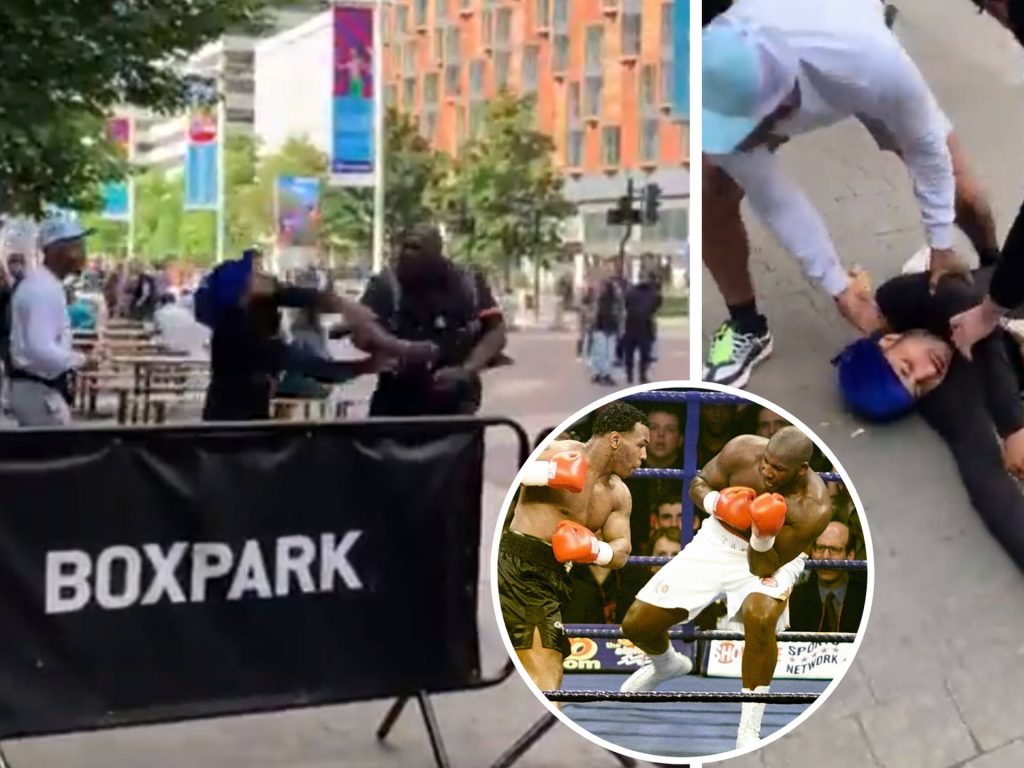 Γουέμπλεϊ: Σεκιουριτάς αφήνει λιπόθυμο με μια γροθιά εξαγριωμένο άνδρα – Είναι πρώην πυγμάχος και έχει αντιμετωπίσει τον Μάικ Τάισον (βίντεο)