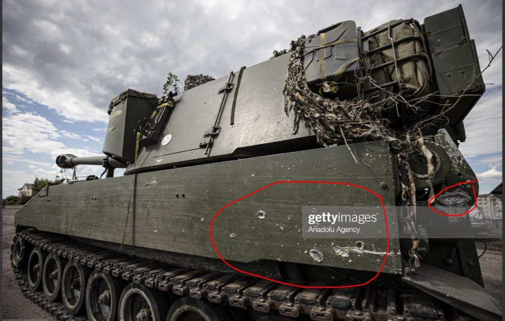 Καταστροφή νορβηγικών Μ109Α3 από το ρωσικό πυροβολικό στην Ουκρανία