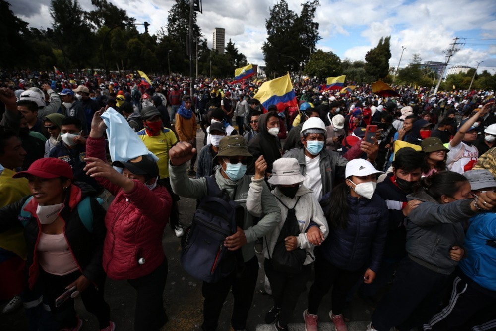 Ισημερινός: Εξετάζεται η παραπομπή του προέδρου Γ.Λάσο λόγω των διαδηλώσεων που έχουν «παραλύσει» τη χώρα