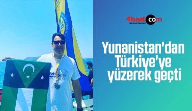 Τούρκος αντιδήμαρχος με σημαία της «Δυτικής Θράκης» σε αγώνα κολύμβησης ανάμεσα σε Μεγίστη & τουρκικά παράλια