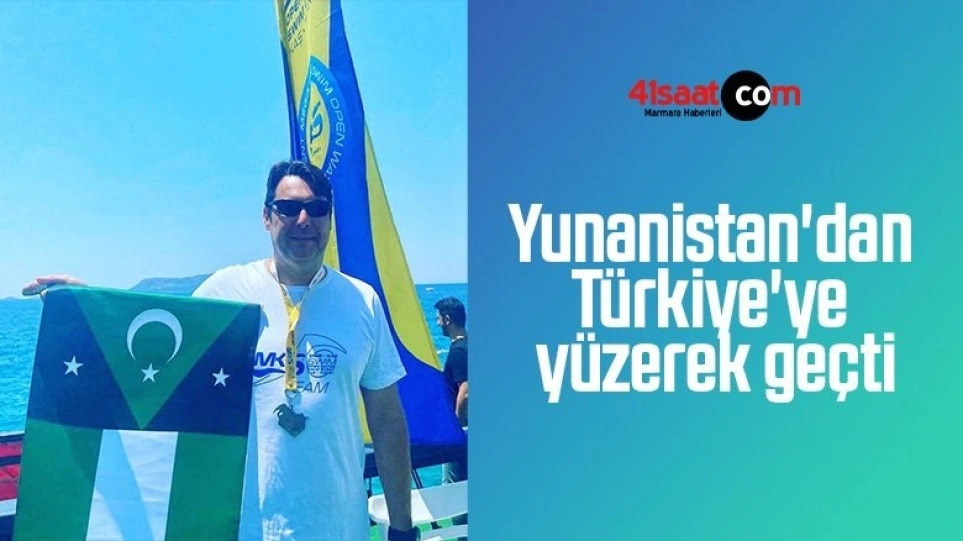 Τούρκος αντιδήμαρχος με σημαία της «Δυτικής Θράκης» σε αγώνα κολύμβησης ανάμεσα σε Μεγίστη & τουρκικά παράλια