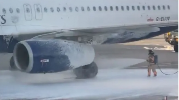 Αεροπλάνο της British Airways τυλίχτηκε στις φλόγες στο αεροδρόμιο της Κοπεγχάγης