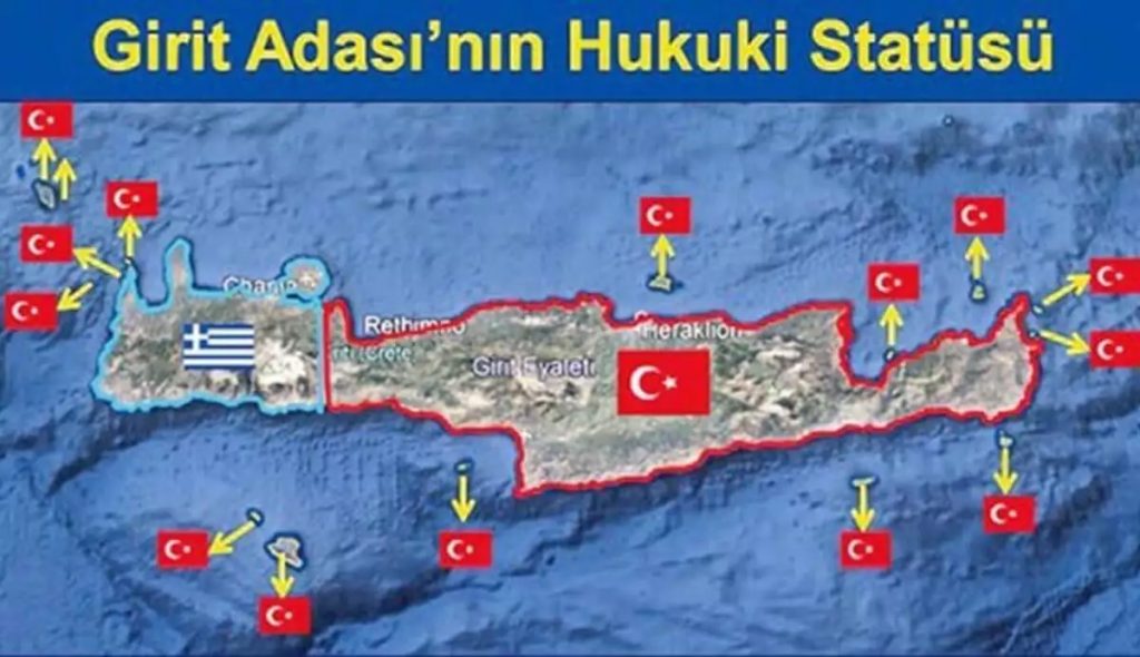 Τουρκικά ΜΜΕ υποστηρίζουν πως τα 3/4 της Κρήτης ανήκουν στην Τουρκία – «Μόνο τα Χανιά είναι ελληνικά»