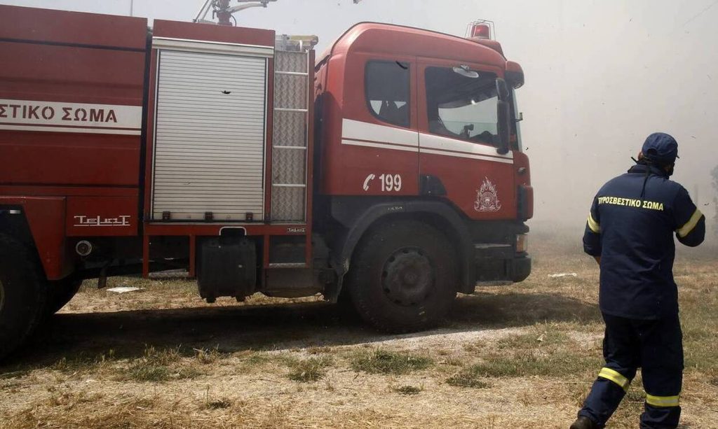 Ξάνθη: Φωτιά σε χορτολιβαδική έκταση στο χωριό Γκιώνα