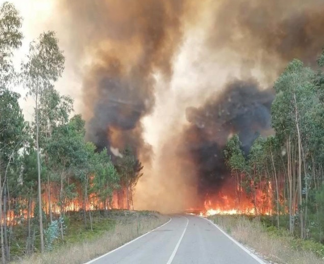 Ασύλληπτες εικόνες από τον πύρινο εφιάλτη στην Πορτογαλία – Δείτε το συγκλονιστικό βίντεο μέσα από τις φλόγες