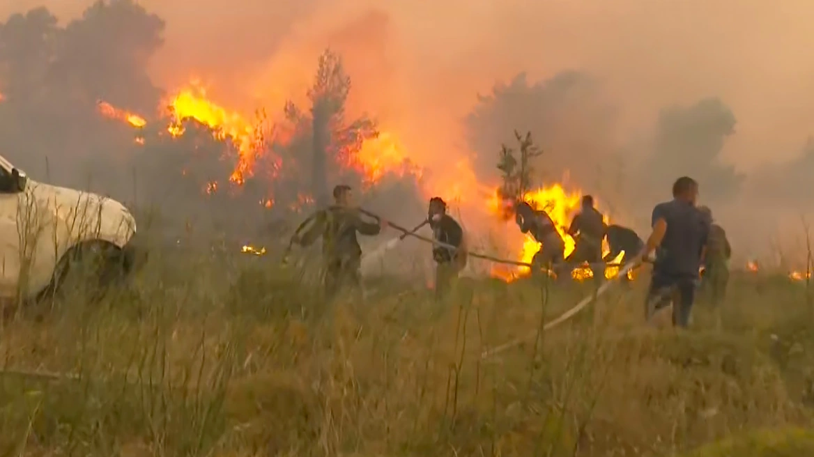 Fire breaks out in Penteli region of Greece
