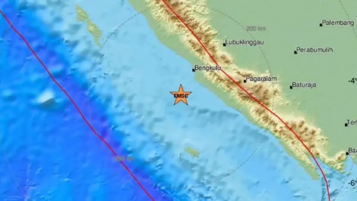 Ινδονησία: Σεισμός 5,4 ρίχτερ στη νότια Σουμάτρα