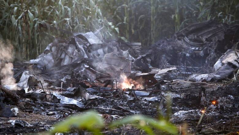 Καβάλα: Προχωρούν οι εργασίες για την εκκαθάριση της περιοχής όπου συνετρίβη το Antonov