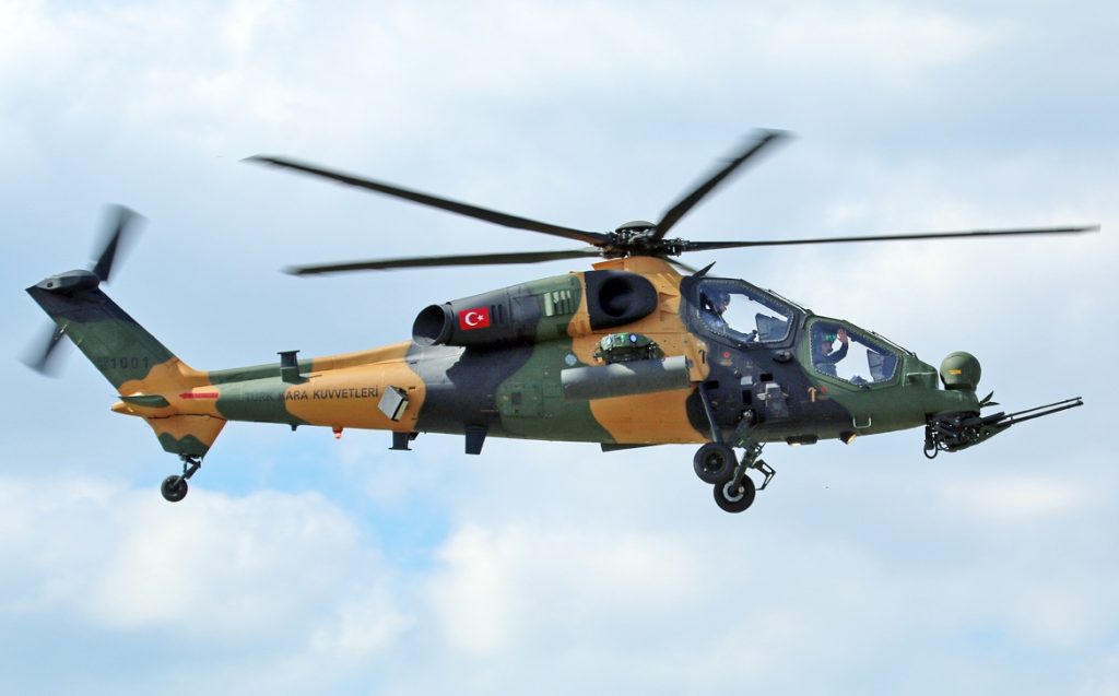 Ο τουρκικός Στρατός παρέλαβε το 57ο επιθετικό ελικόπτερο Τ-129