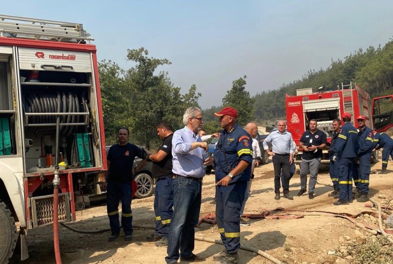 Χ.Στυλιανίδης από Δαδιά: «Παρά τις δυσκολίες είμαστε αποφασισμένοι να σώσουμε το Εθνικό Πάρκο από τη φωτιά»