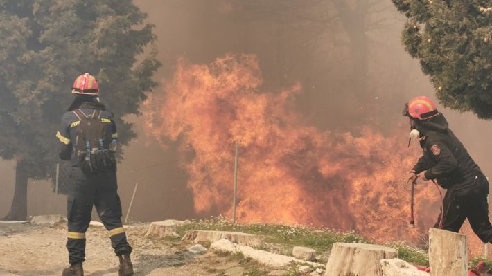 Φωτιά τώρα στην επαρχία Μονοφατσίου στο Ηράκλειο