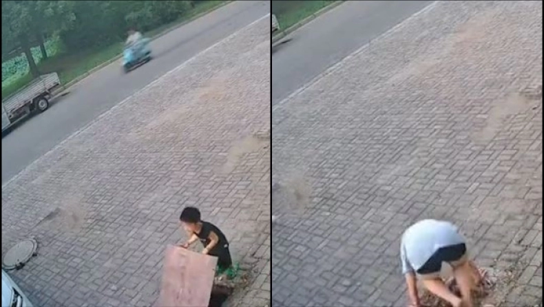 Κίνα: Ηρωίδα γιαγιά βούτηξε σε φρεάτιο και έσωσε τον εγγονό της που είχε πέσει (βίντεο)