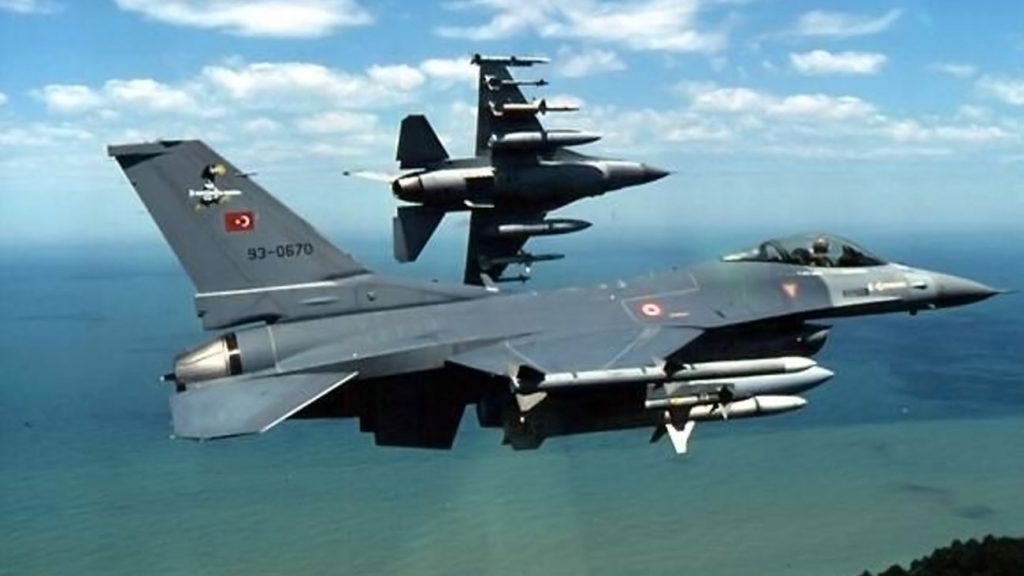 Ζεύγος τουρκικών F-16 πέταξε πάνω από τη βραχονησίδα Ανθρωποφάγοι