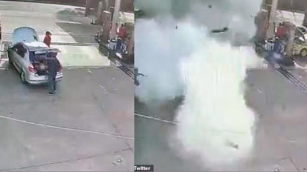 Τρομακτικό ατύχημα στην Βραζιλία: Αυτοκίνητο εξερράγη την ώρα που ο οδηγός έβαζε αέριο (βίντεο)