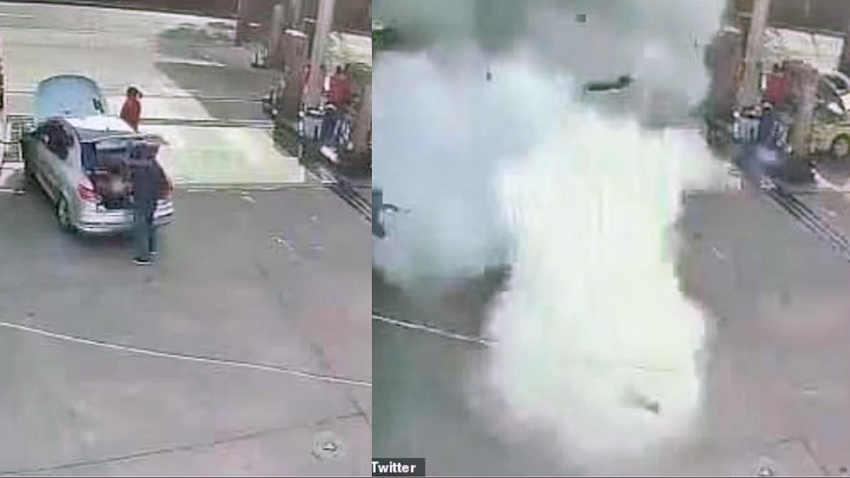 Τρομακτικό ατύχημα στην Βραζιλία: Αυτοκίνητο εξερράγη την ώρα που ο οδηγός έβαζε αέριο (βίντεο)