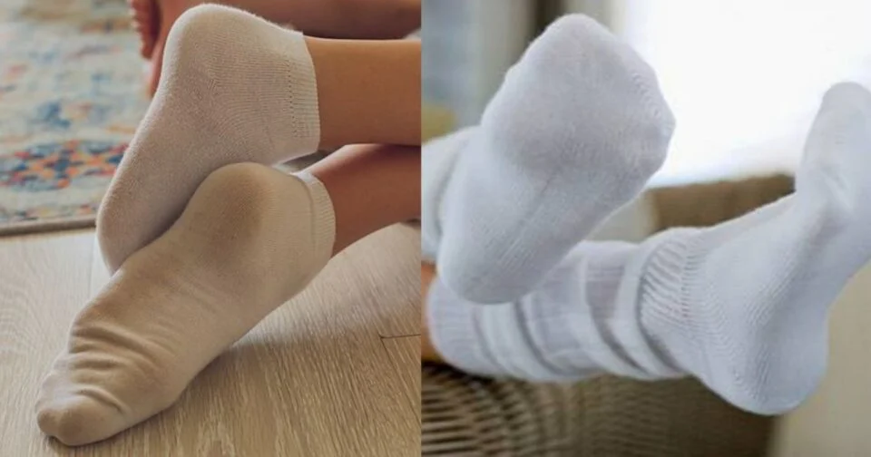Ο εύκολος και φυσικός τρόπος για να κάνετε τις λευκές σας κάλτσες να μοιάζουν σαν καινούργιες