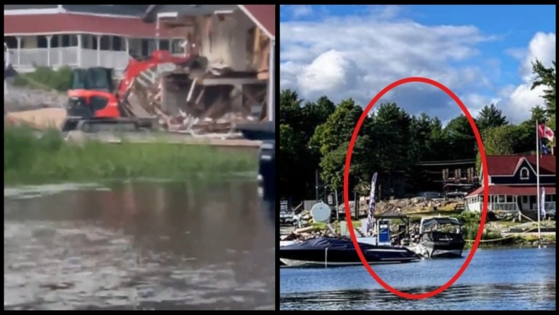 Καναδάς: Εργάτης απολύθηκε από εταιρεία και διέλυσε τα γραφεία της με μπουλντόζα (βίντεο)