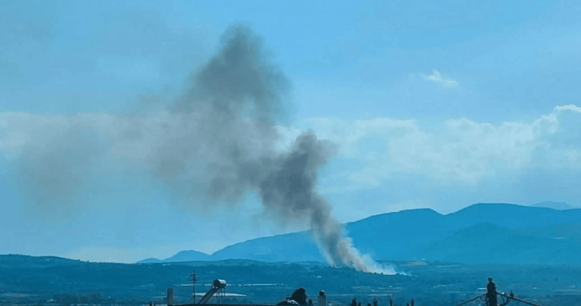 Κρήτη: Μεγάλη φωτιά στην Άνω Χερσόνησο Ηρακλείου κοντά σε σπίτια